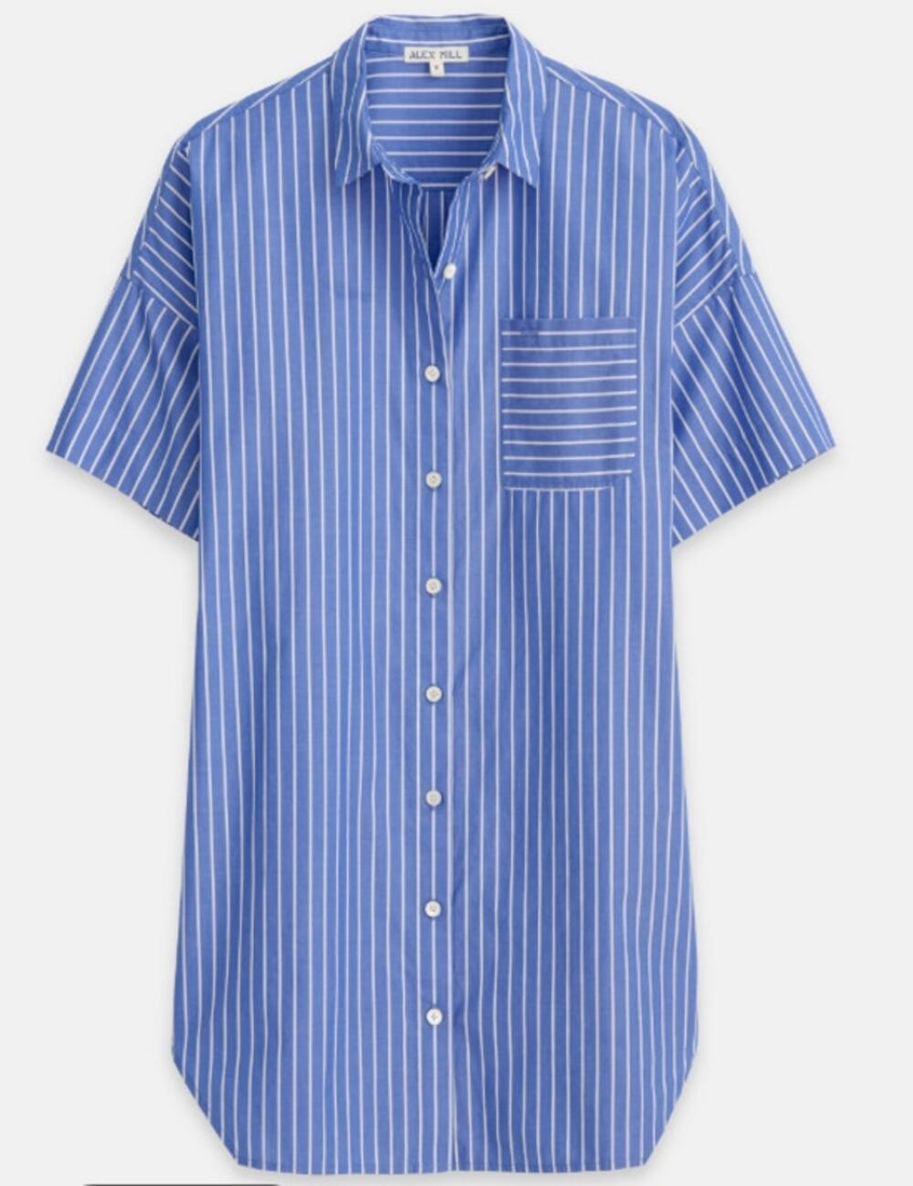 ALEX MILL Kristen Shirtdress in Stripe Mini Button Down XS